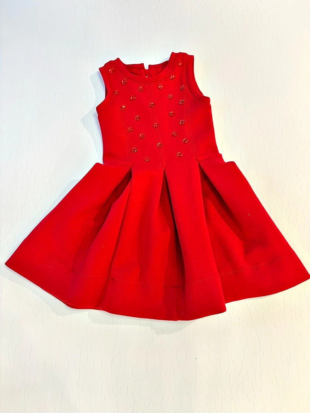 Deux Par Deux Girls' Red Dress Size 5